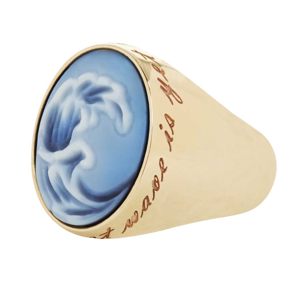 Wave Signet Ring