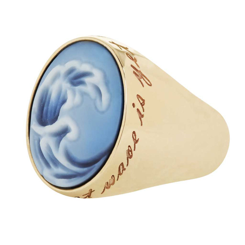 Wave Signet Ring
