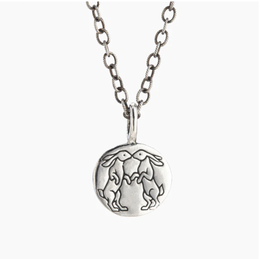 Kissing Rabbits Necklace