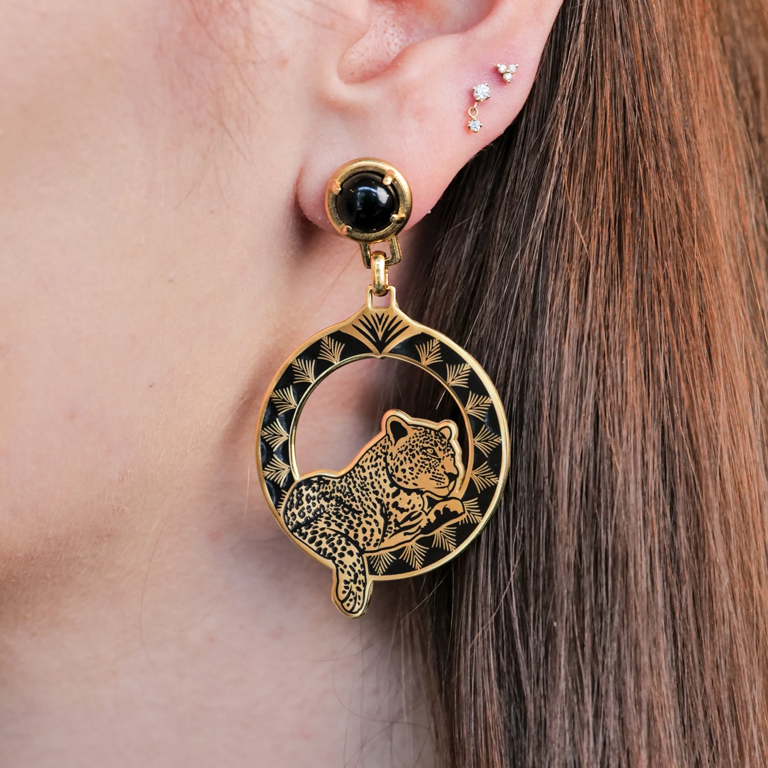 Circle of the Jaguar Earrings