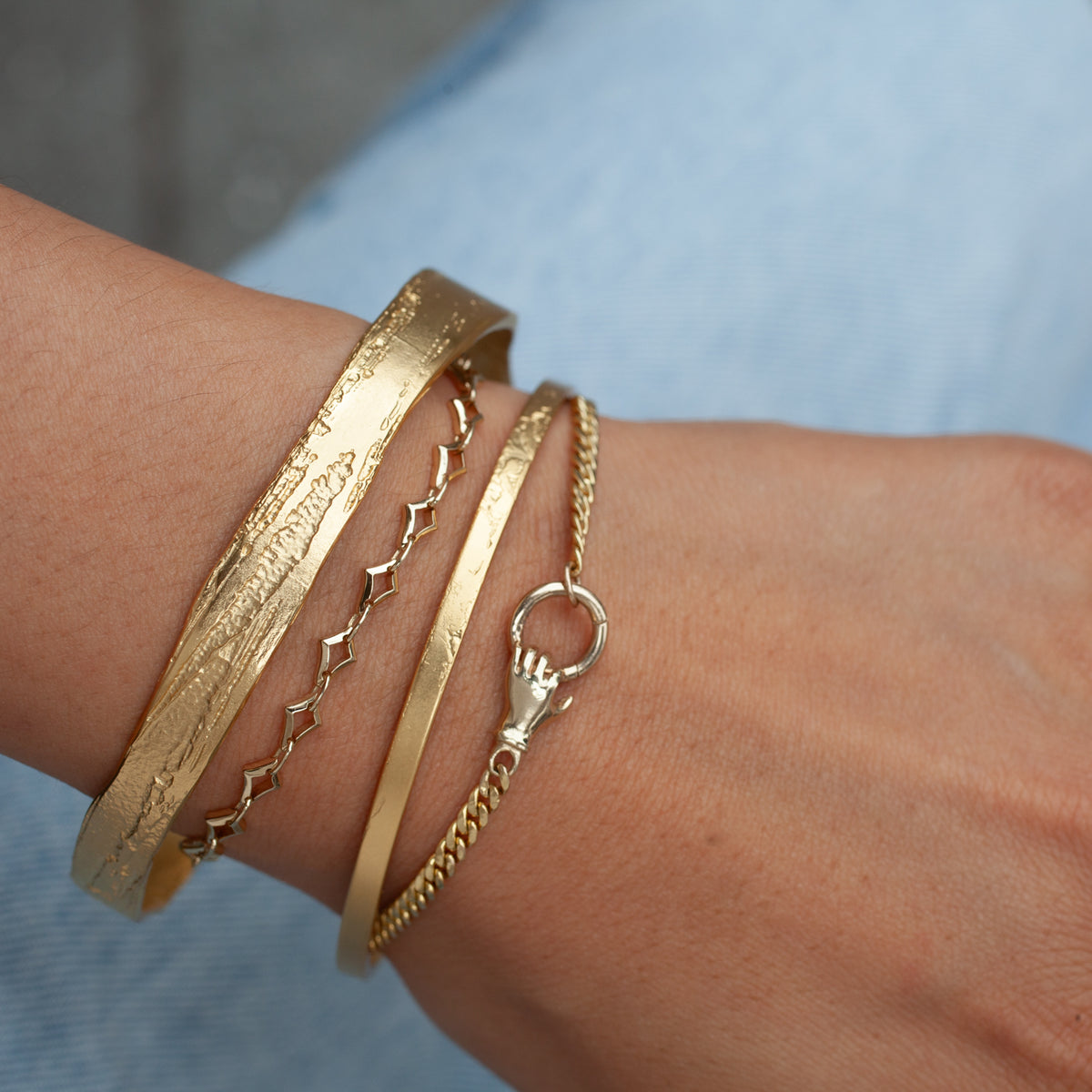 Acid-Etched Bangle