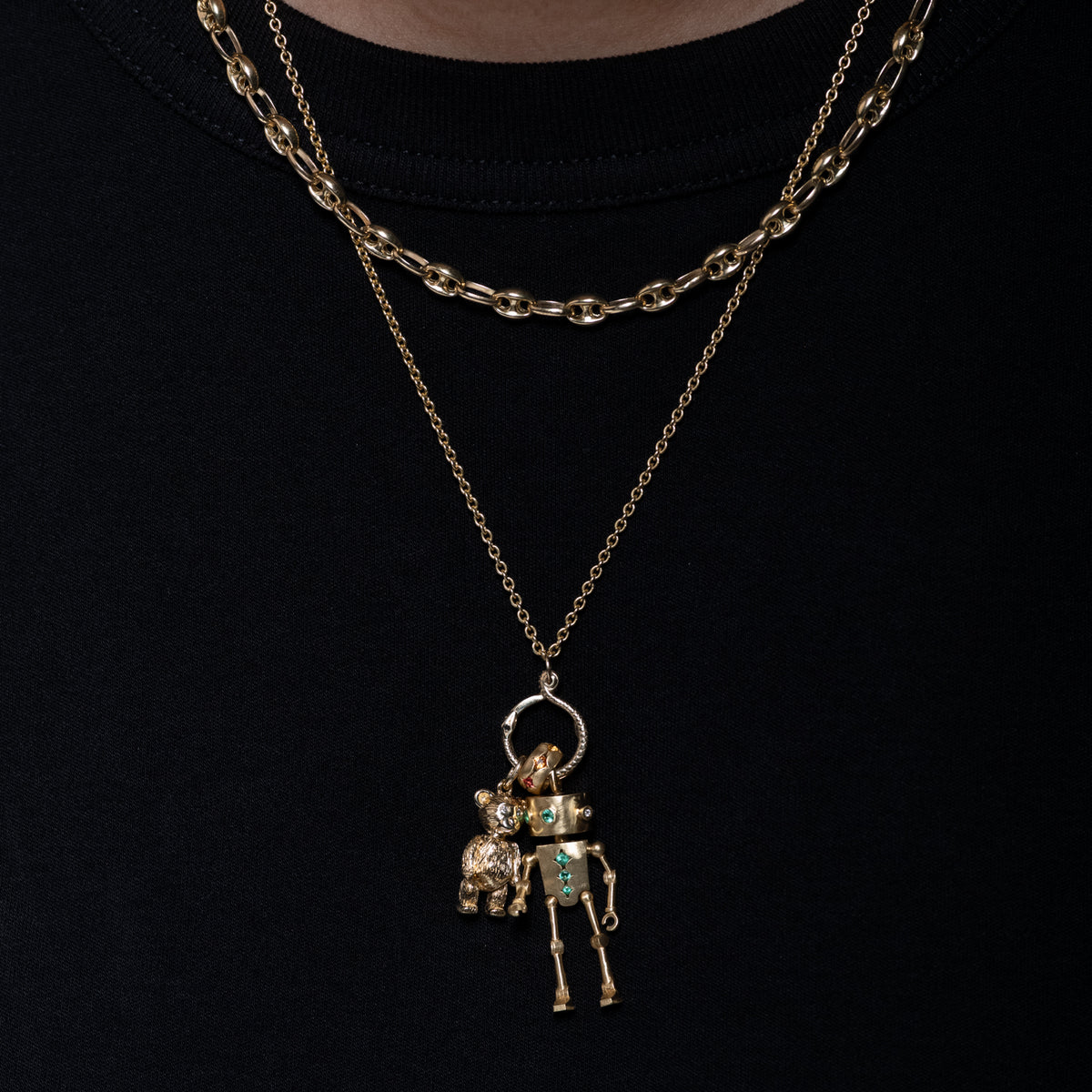 Rainbow Scallop Charm