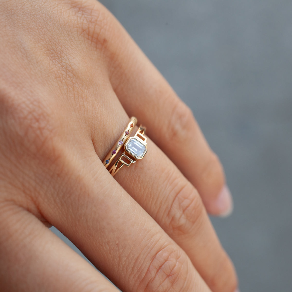 Rainbow Scallop Band - 2mm