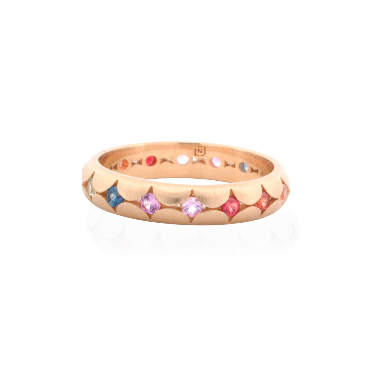 Rainbow Scallop Band - 4mm