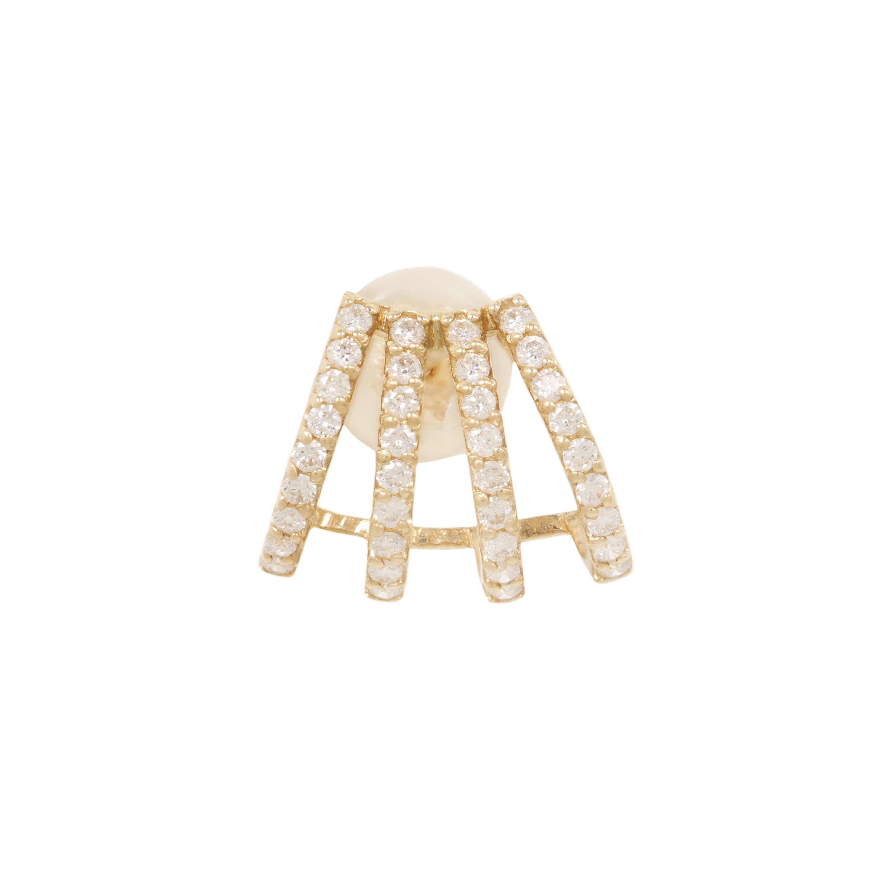 Four Strand Cuff Earring - Diamond