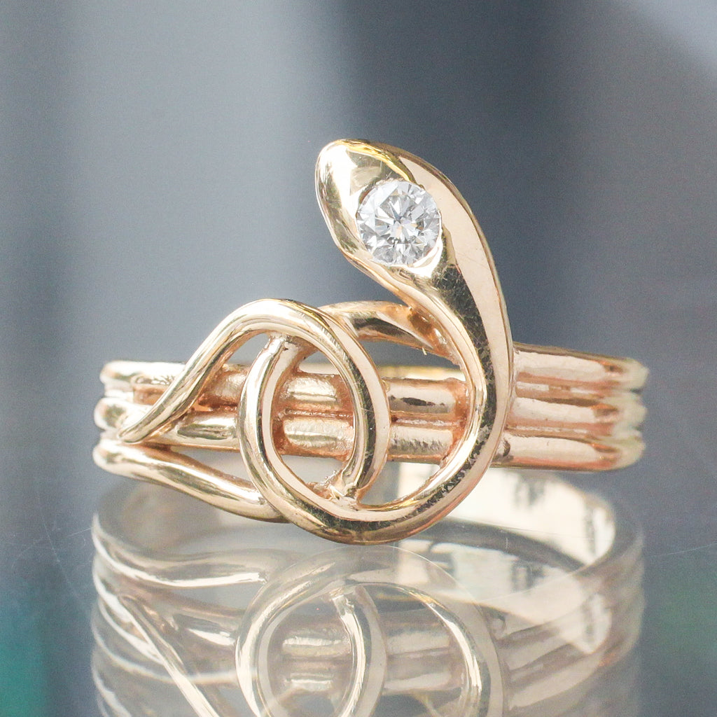 Music Note Snake Ring