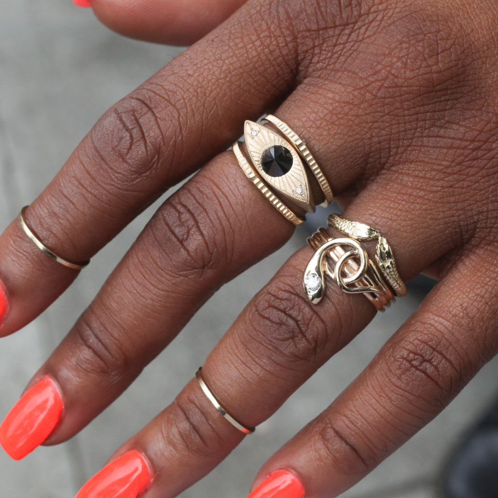 Music Note Snake Ring
