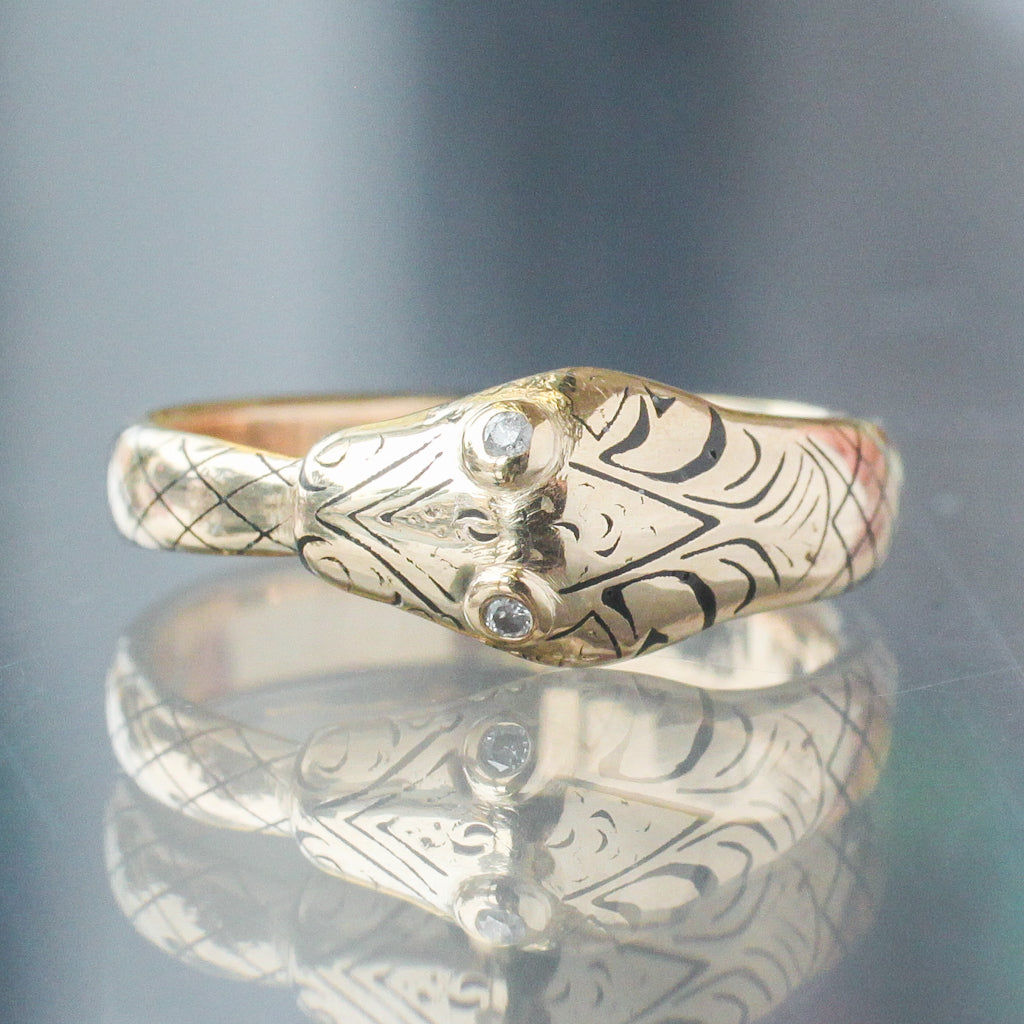 Tattooed Ouroboros Ring