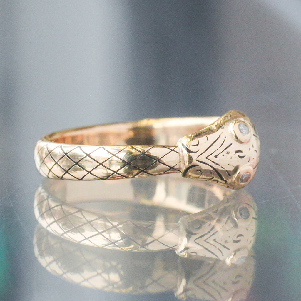 Tattooed Ouroboros Ring