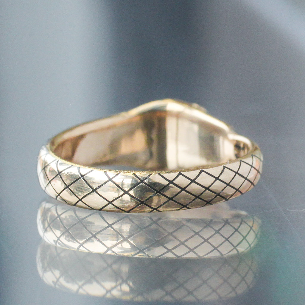 Tattooed Ouroboros Ring
