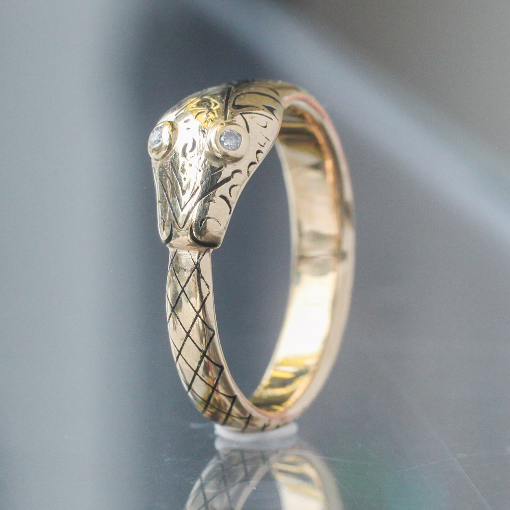 Tattooed Ouroboros Ring