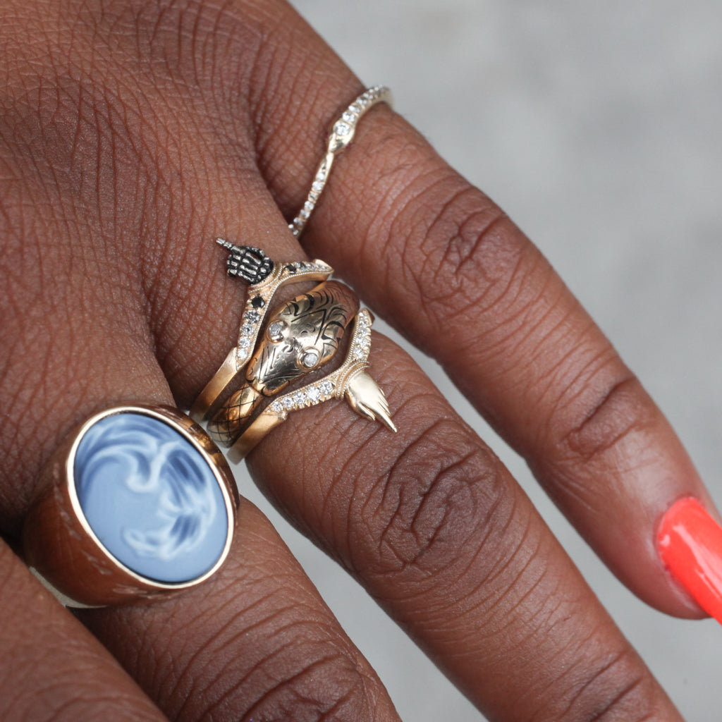 Tattooed Ouroboros Ring