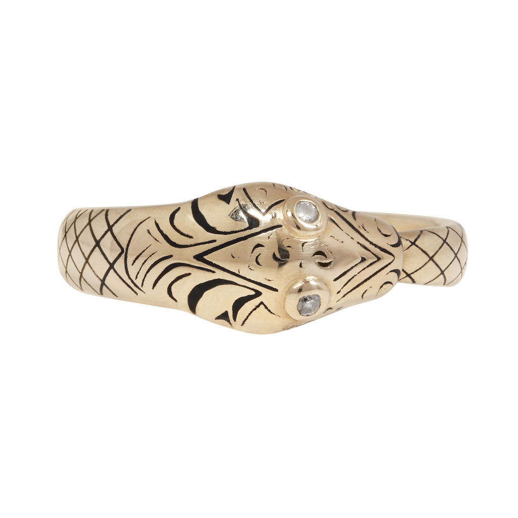 Tattooed Ouroboros Ring