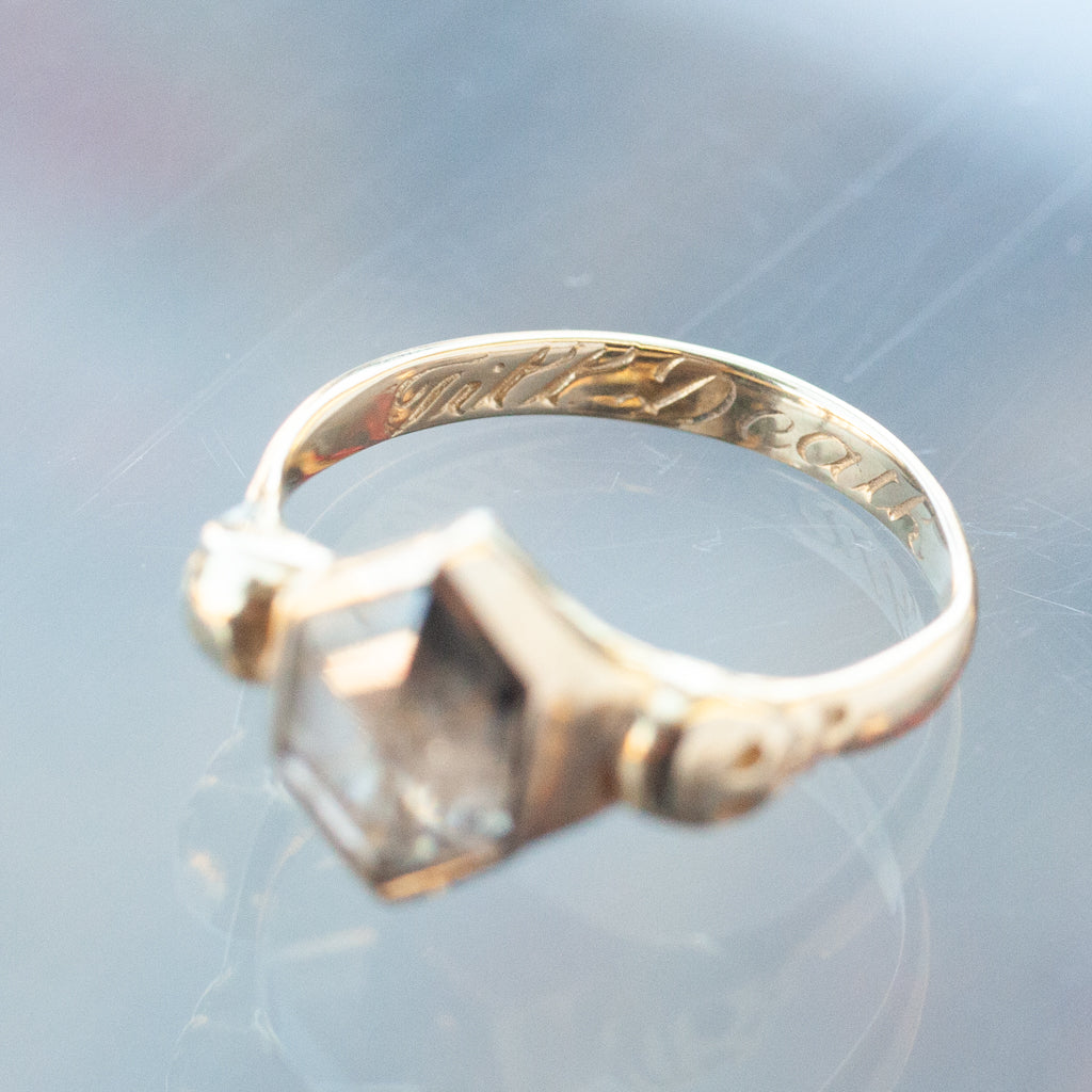Hex Skulls Ring - Salt & Pepper Diamond (1.3ct)