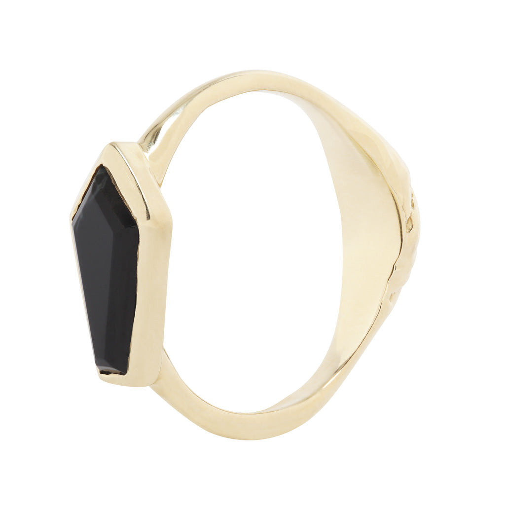 Stone Coffin Ring