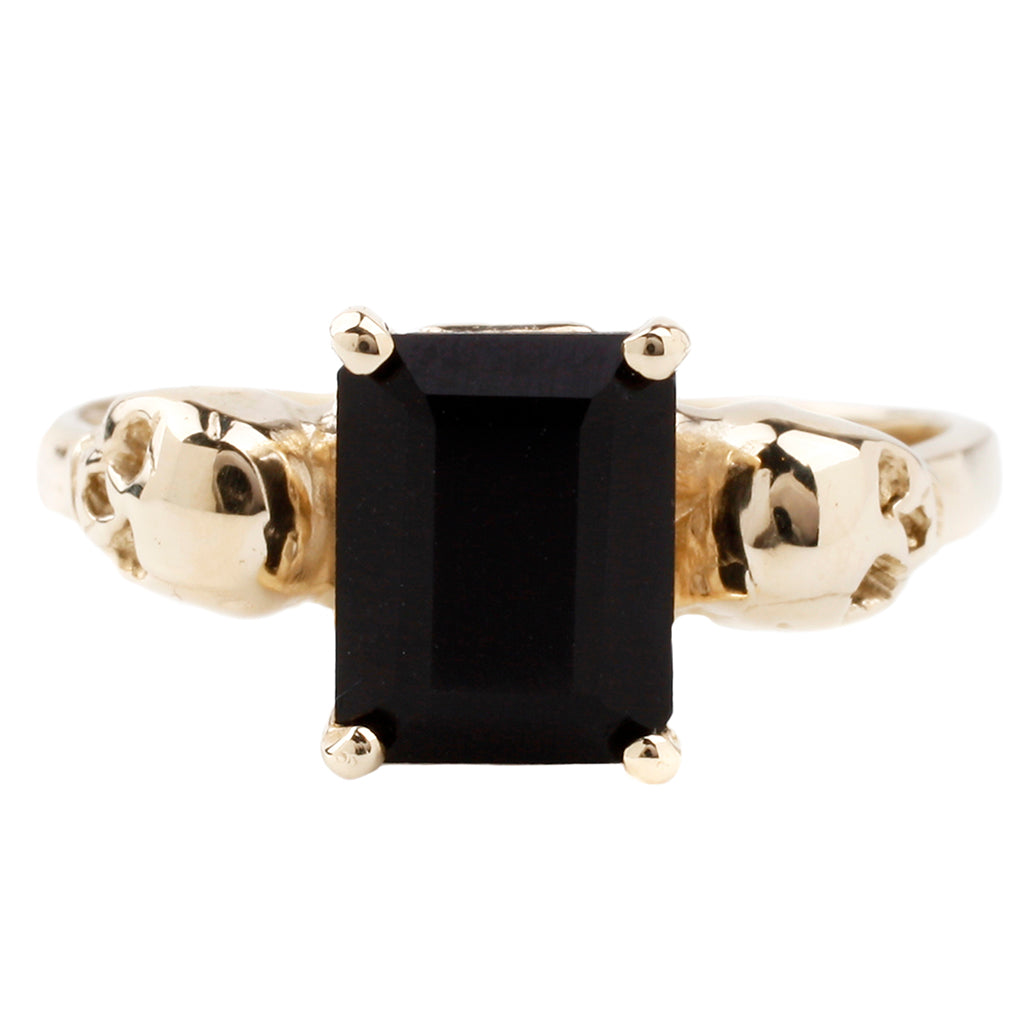 Skulls Ring - Onyx