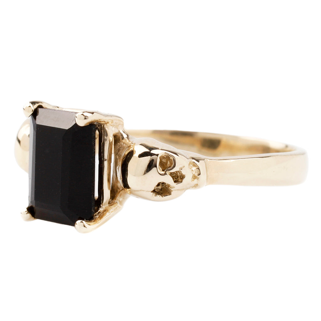 Skulls Ring - Onyx