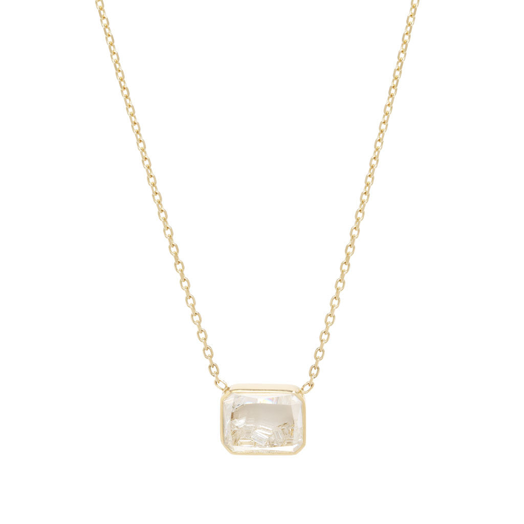 White Diamond Esmeralda Shaker Necklace