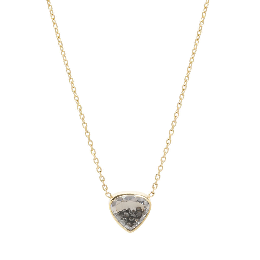 Black Diamond Naipe Heartish Shaker Necklace