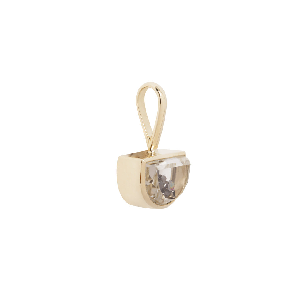 Sorriso Miniature Half Moon Shaker Charm
