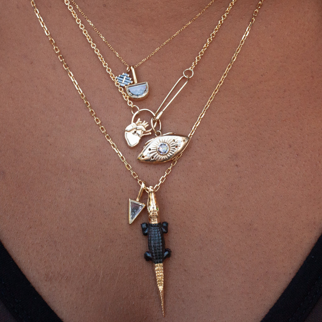 Half Moon Shaker Charm