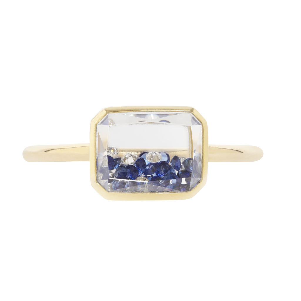 Esmeralda Shaker Ring - Blue Sapphire