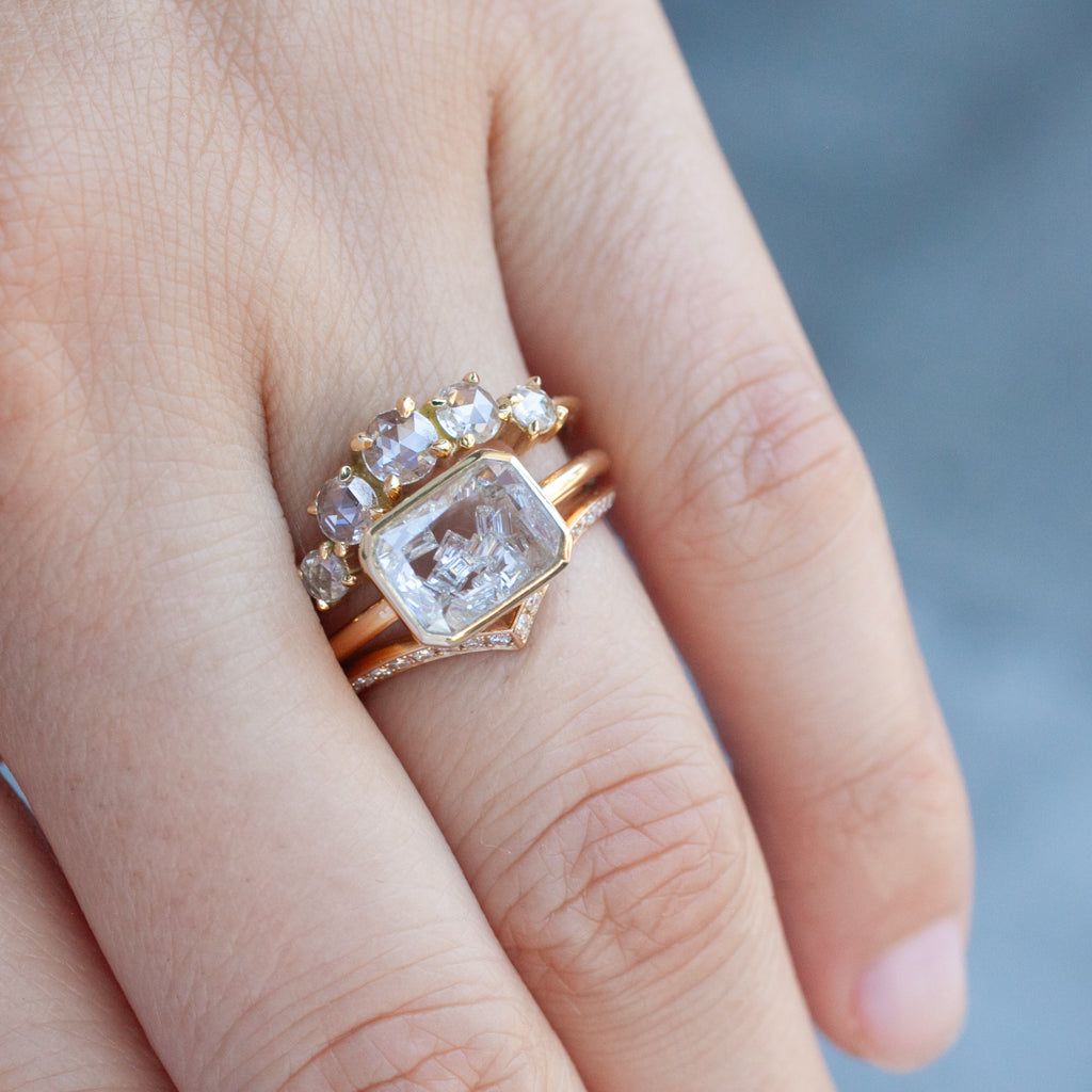 Esmeralda Shaker Ring - White Diamond