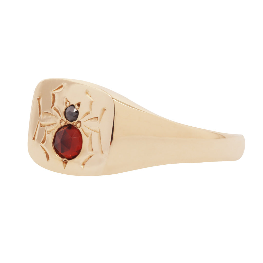 Baby Widow Signet Ring