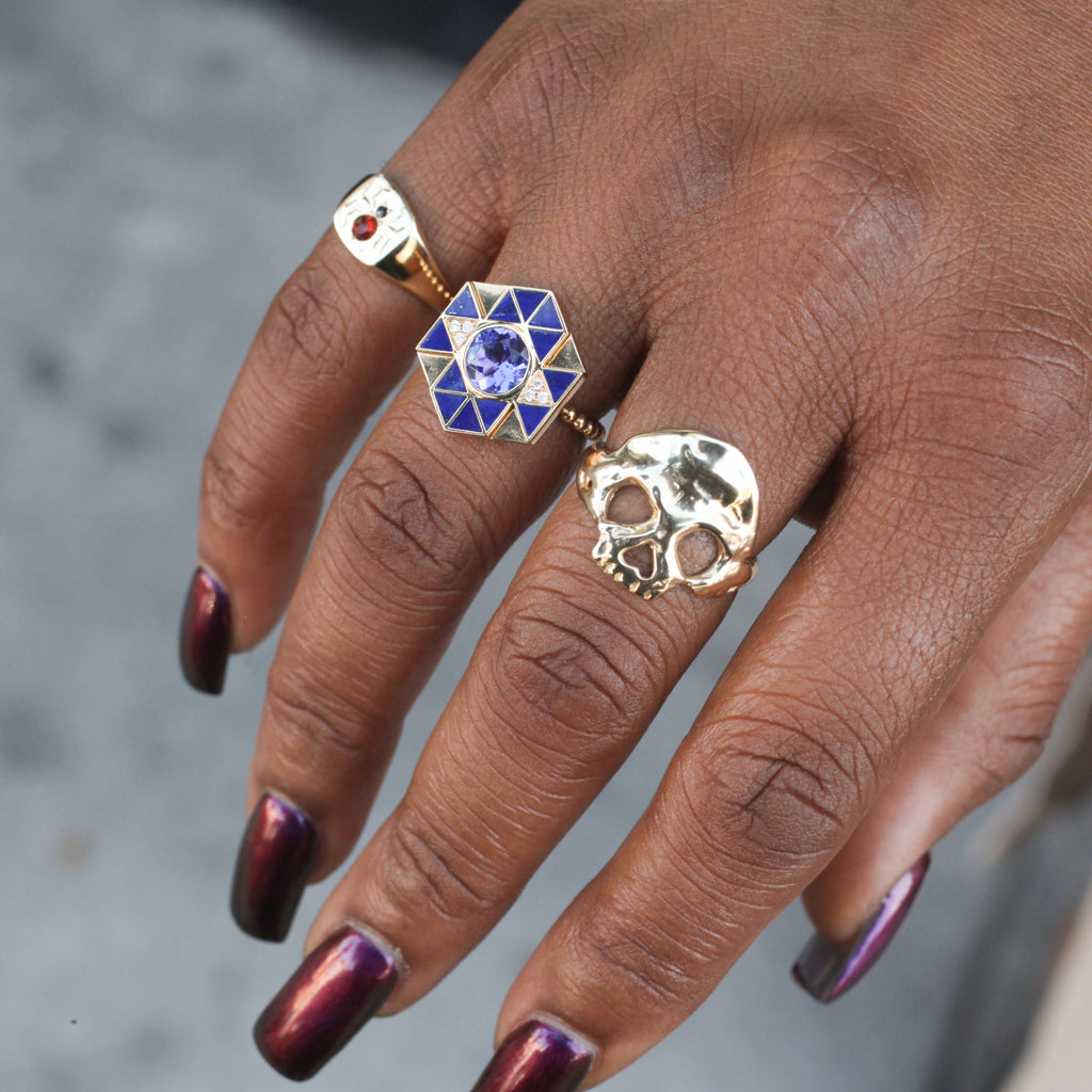 Baby Widow Signet Ring