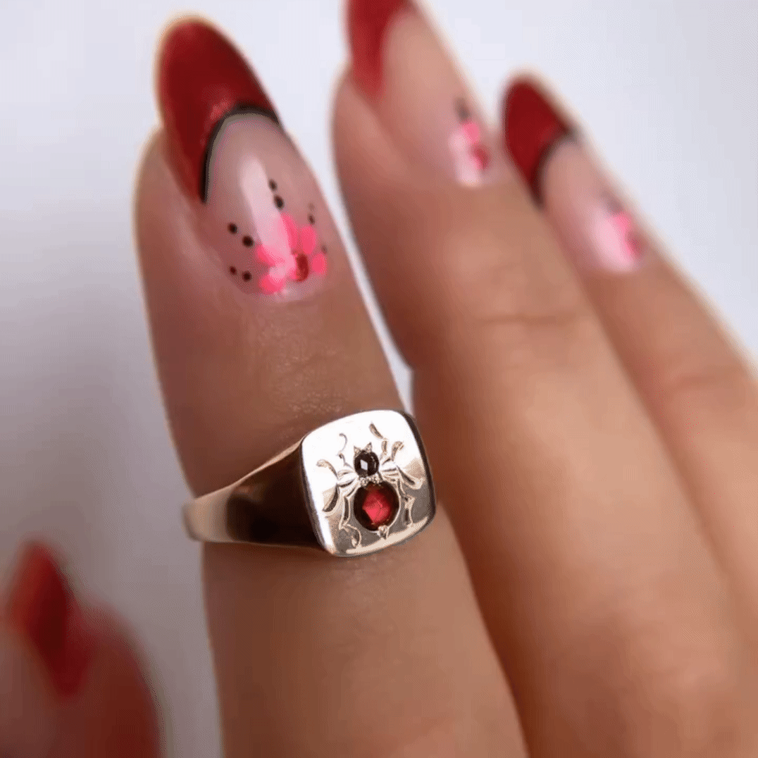 Baby Widow Signet Ring
