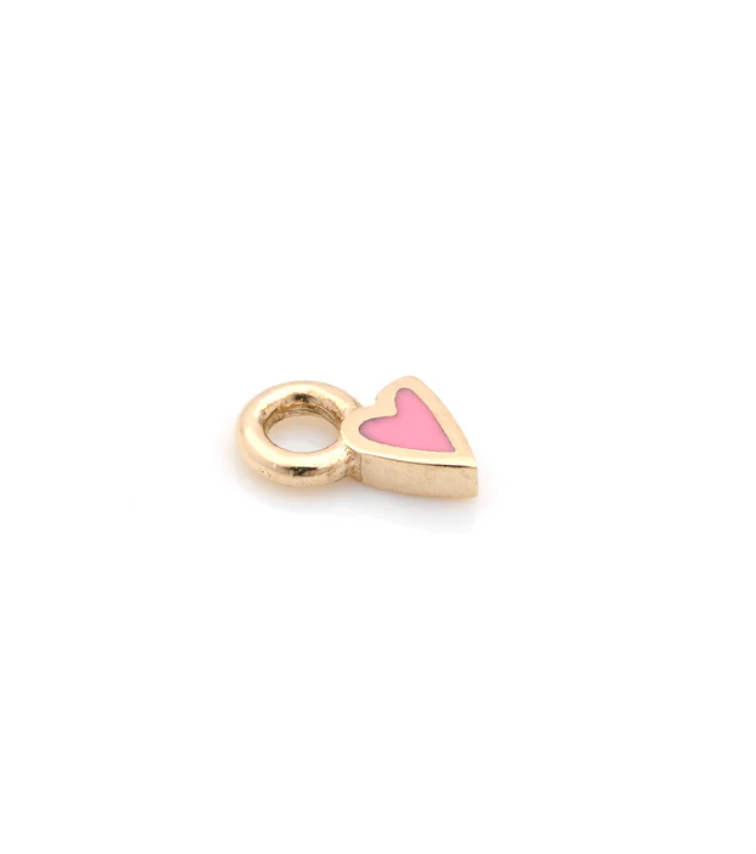 Enamel Ticker Heart Charm