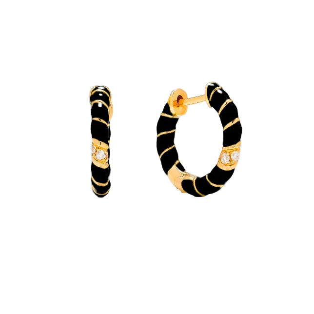 Mini Torsade Hoop Earrings