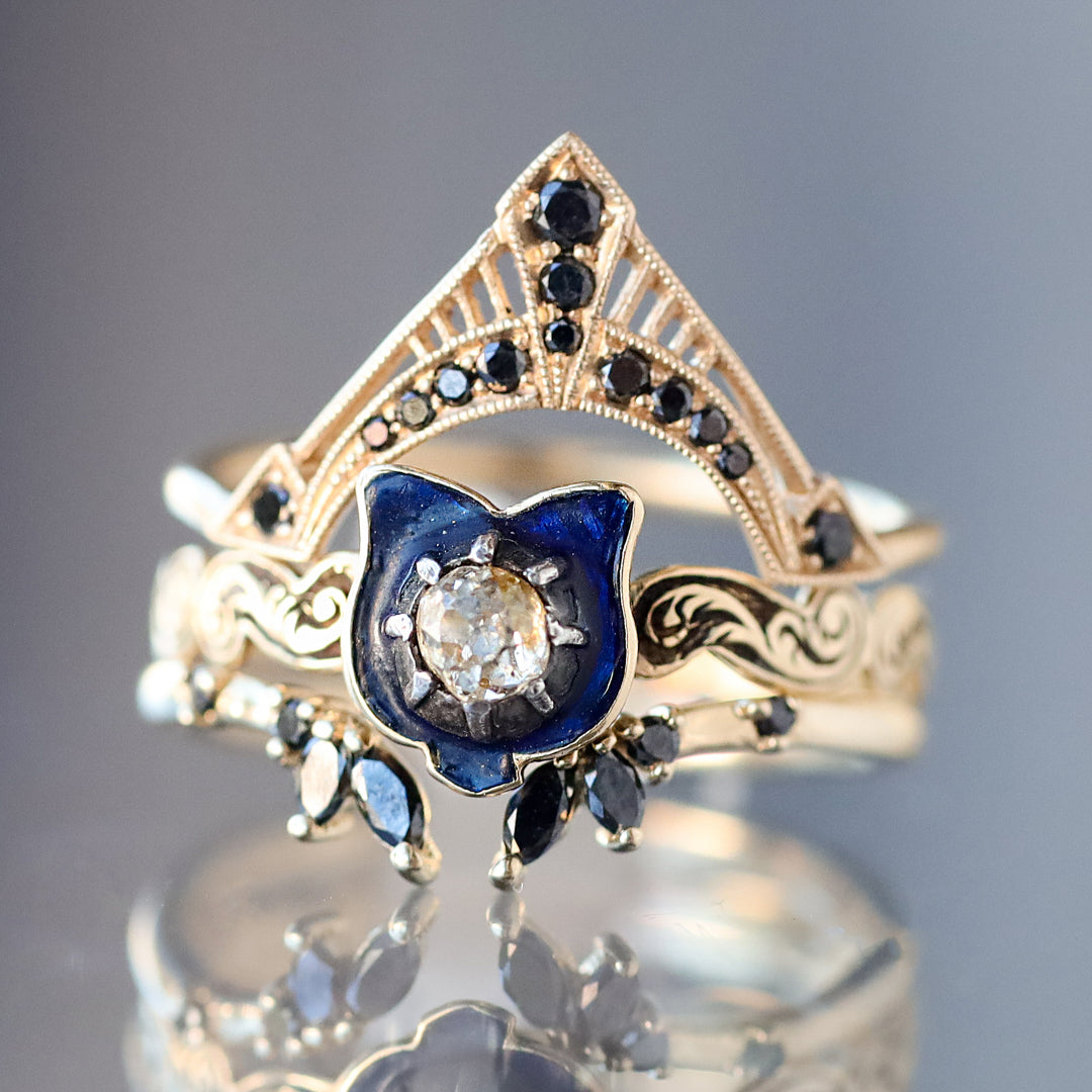 Vintage Georgian Revival Diamond Shield Ring