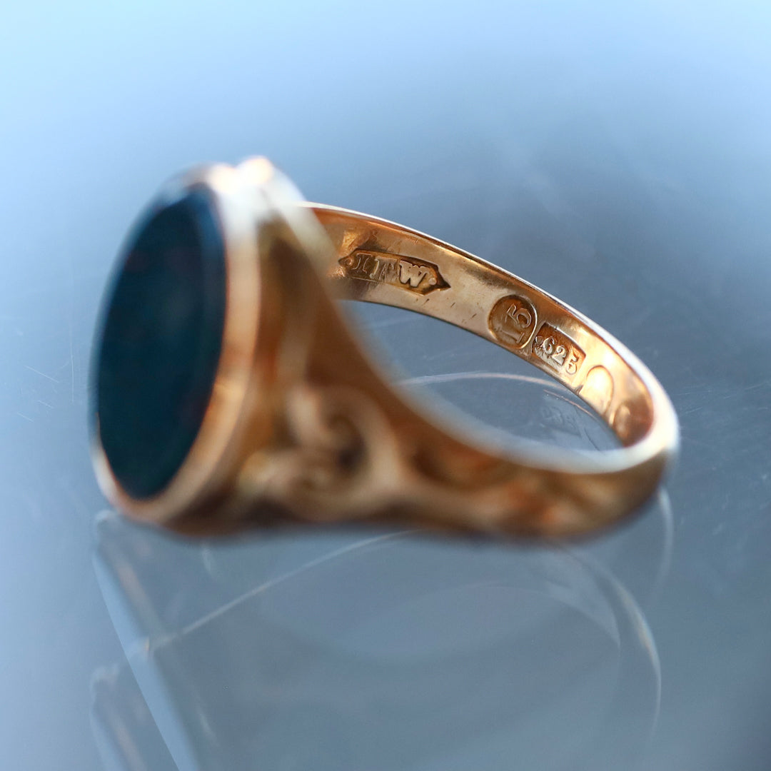 Victorian Bloodstone Signet Ring