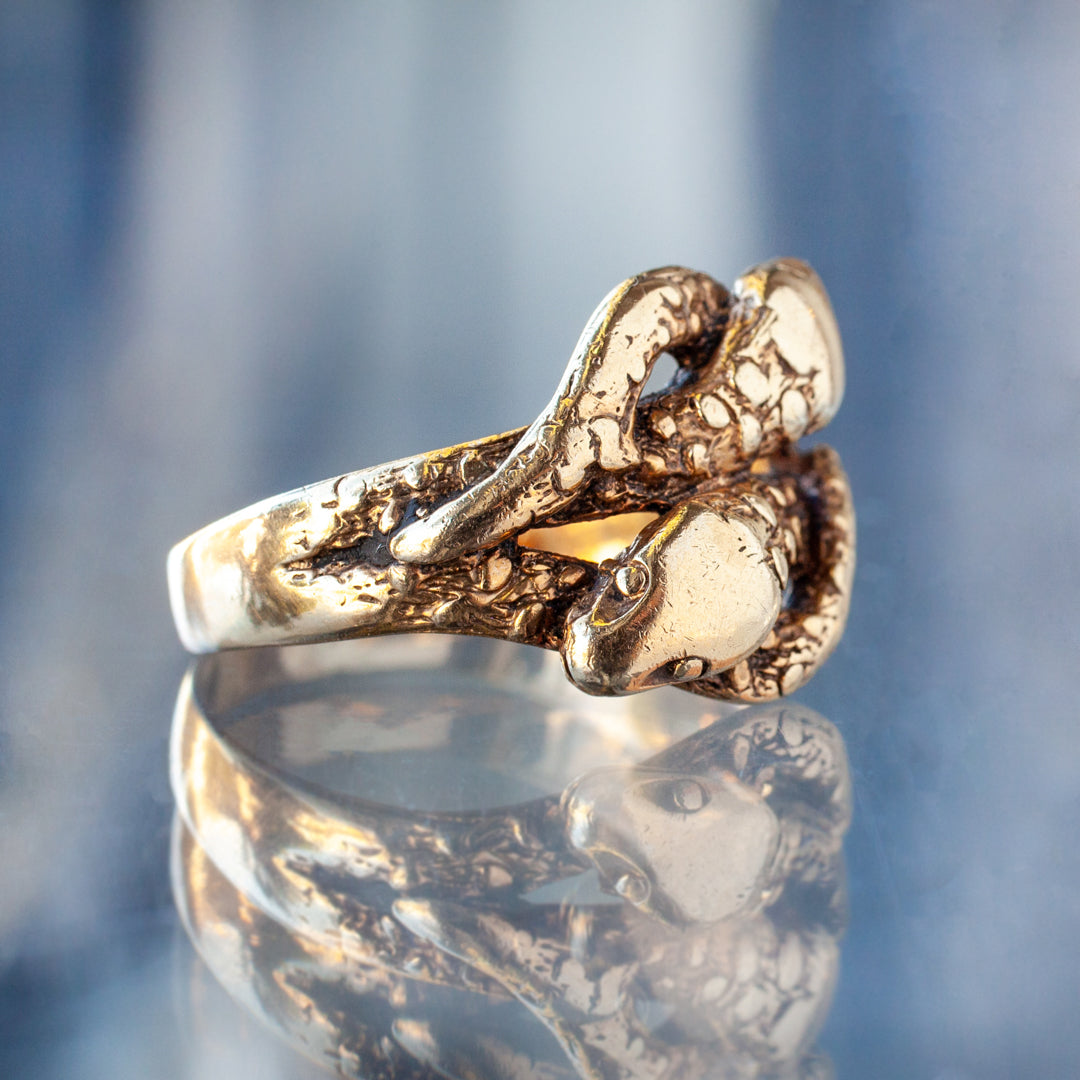 Vintage Double Snake Knot Ring