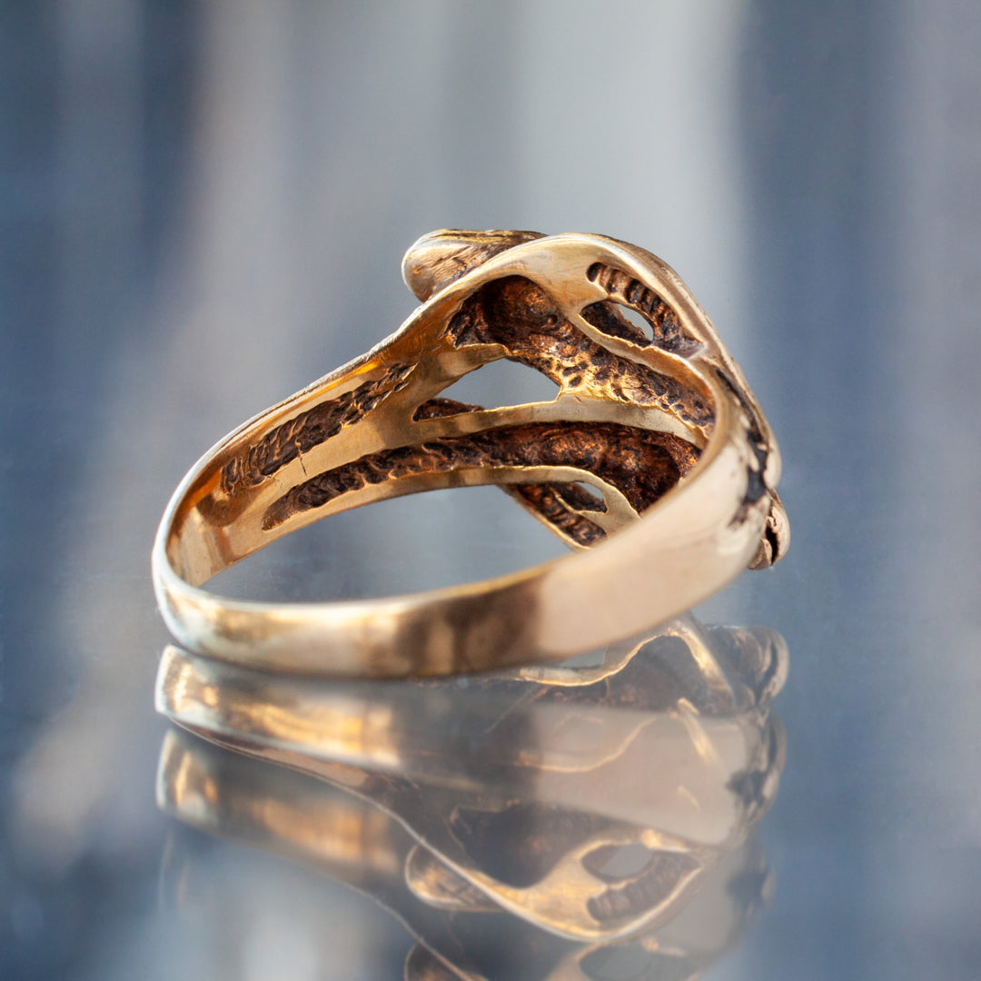 Vintage Double Snake Knot Ring