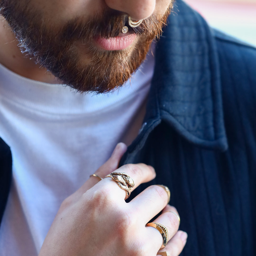 Vintage Double Snake Knot Ring