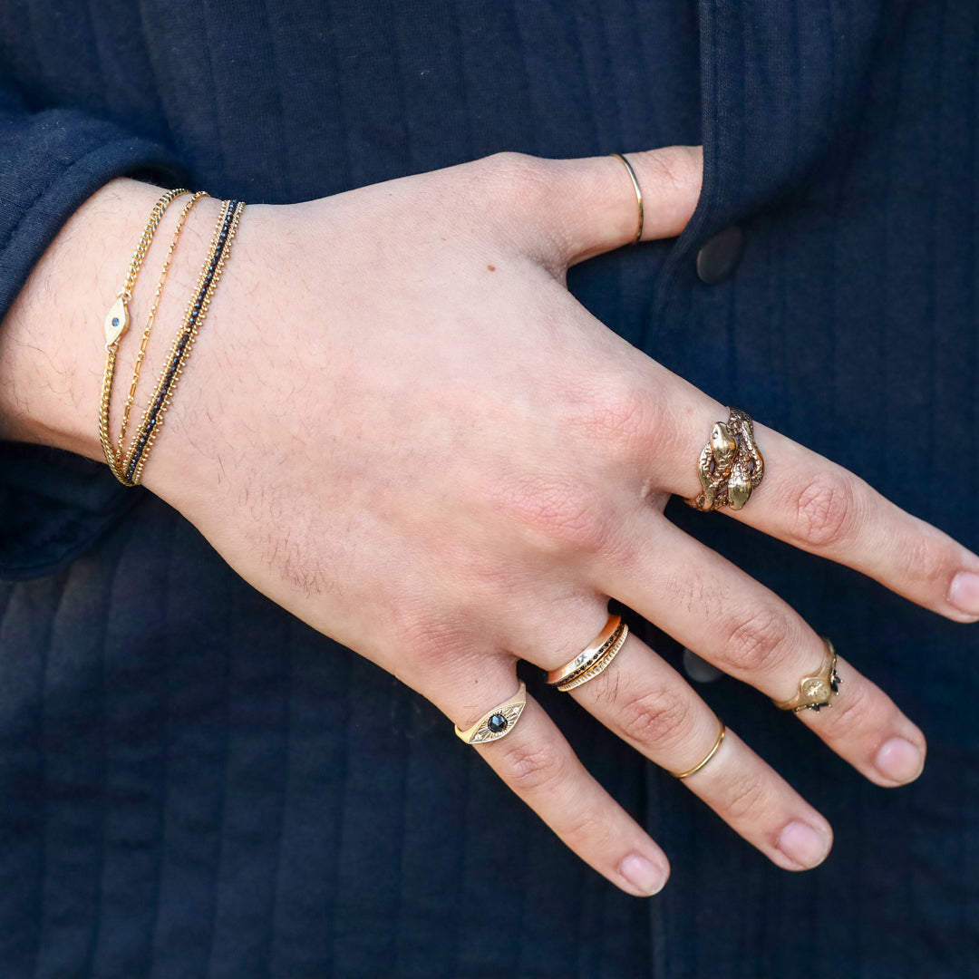 Vintage Double Snake Knot Ring