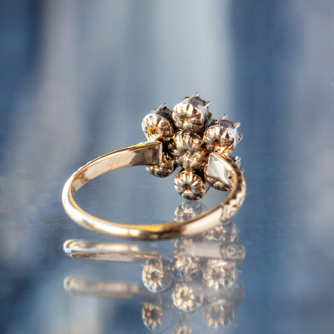 Vintage Star Cluster Diamond Ring