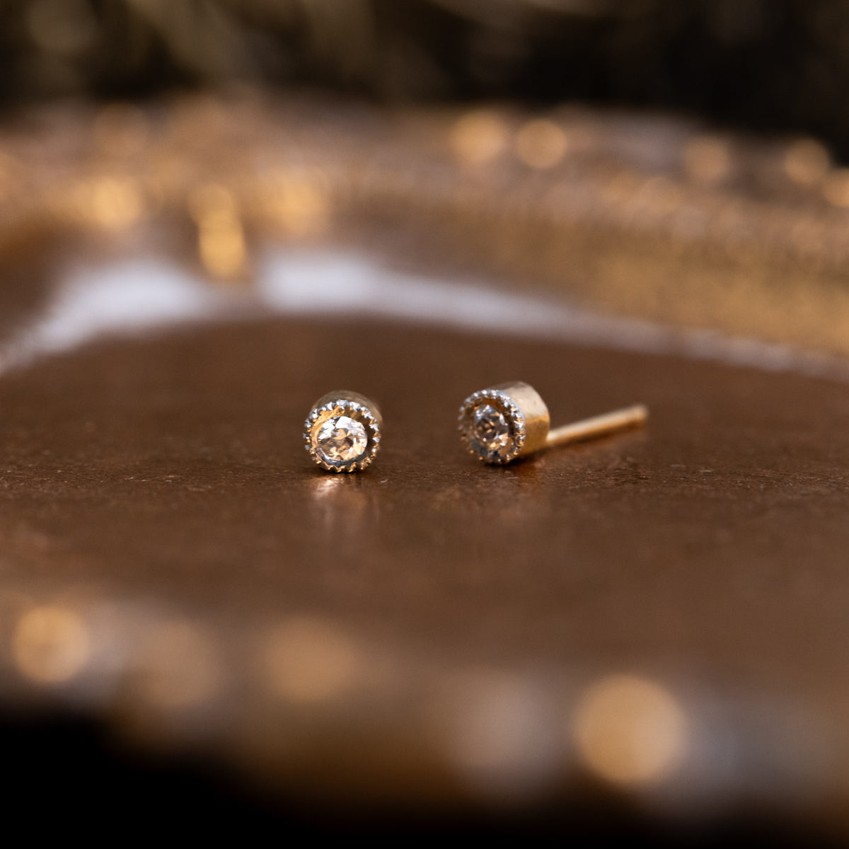 Vintage Old Cut Diamond Single Earring