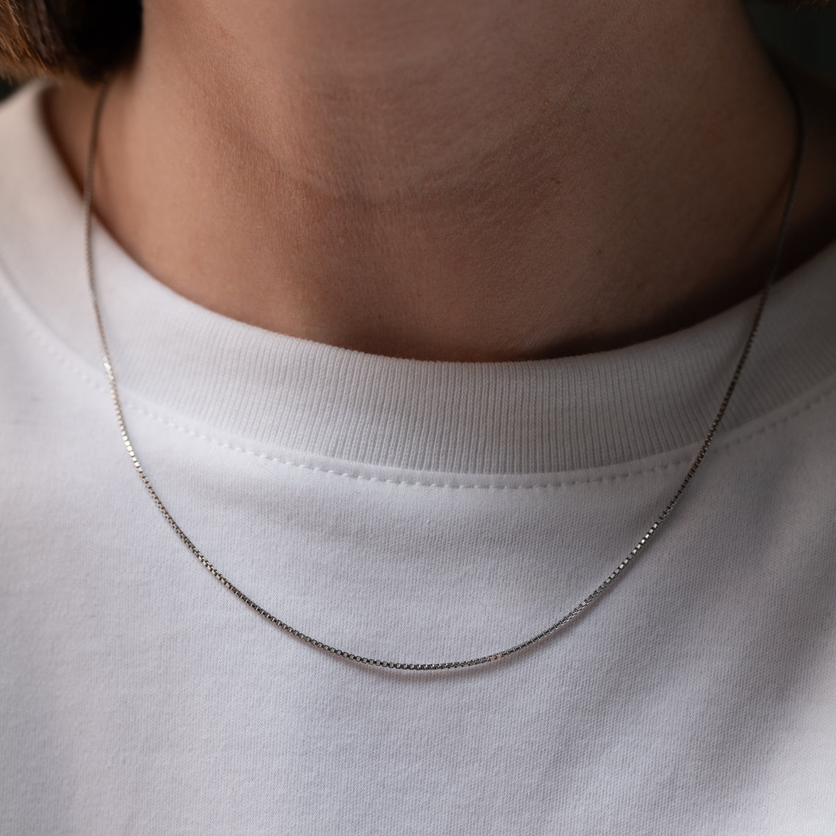 Vintage Platinum Box Chain