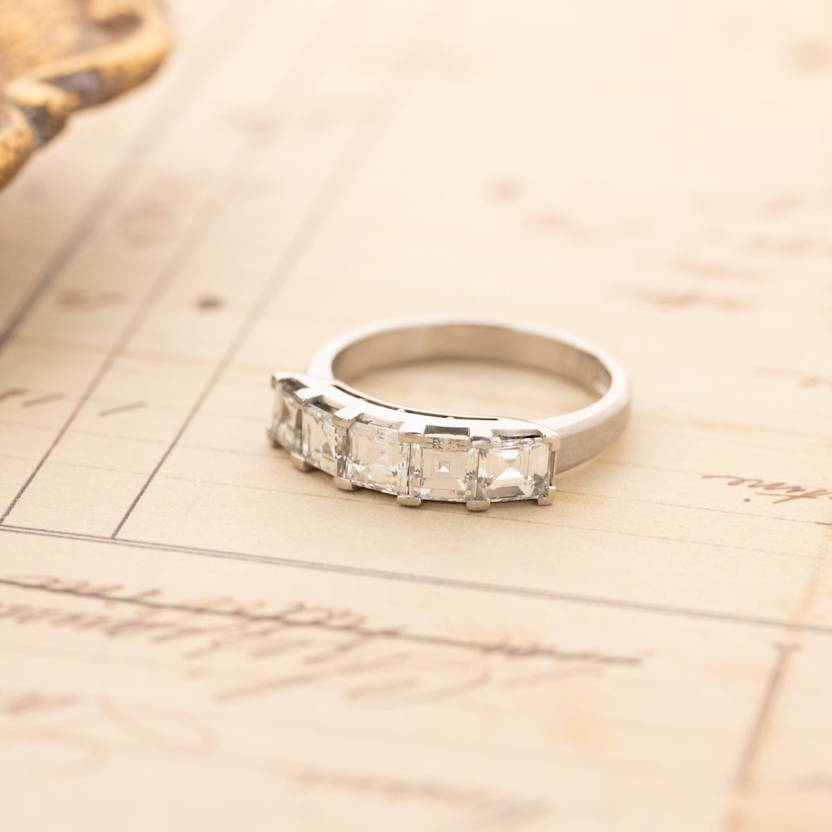 Vintage Carré Cut Diamond Band (2.04ct)