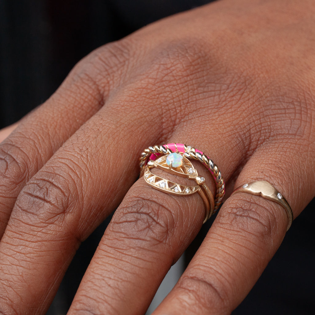 Alliance Coeur Ring - White