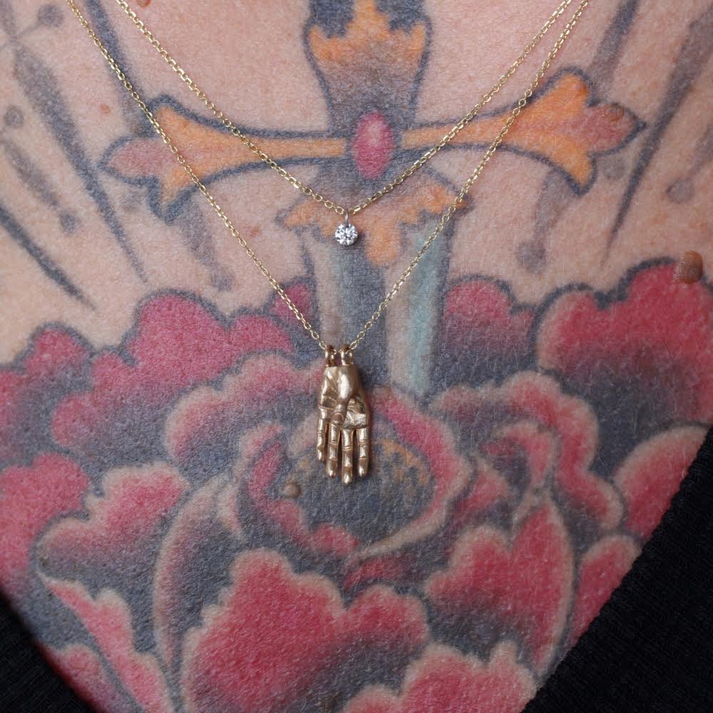Naked Hamsa Necklace