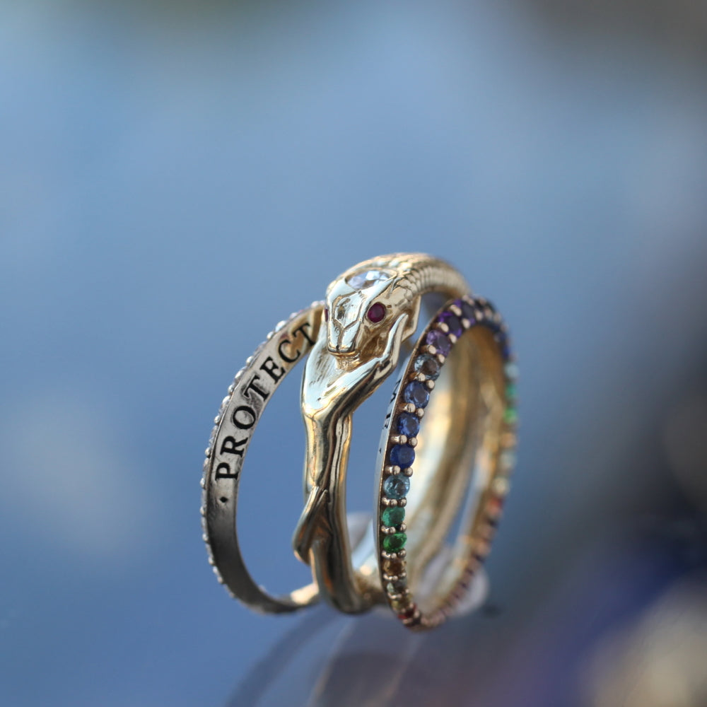 Resting Nagini Ring