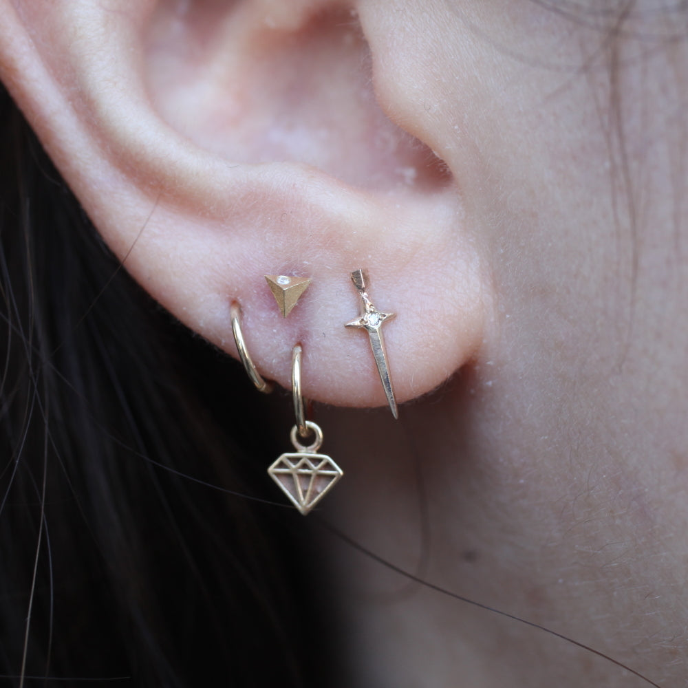 Tiny Dagger Stud
