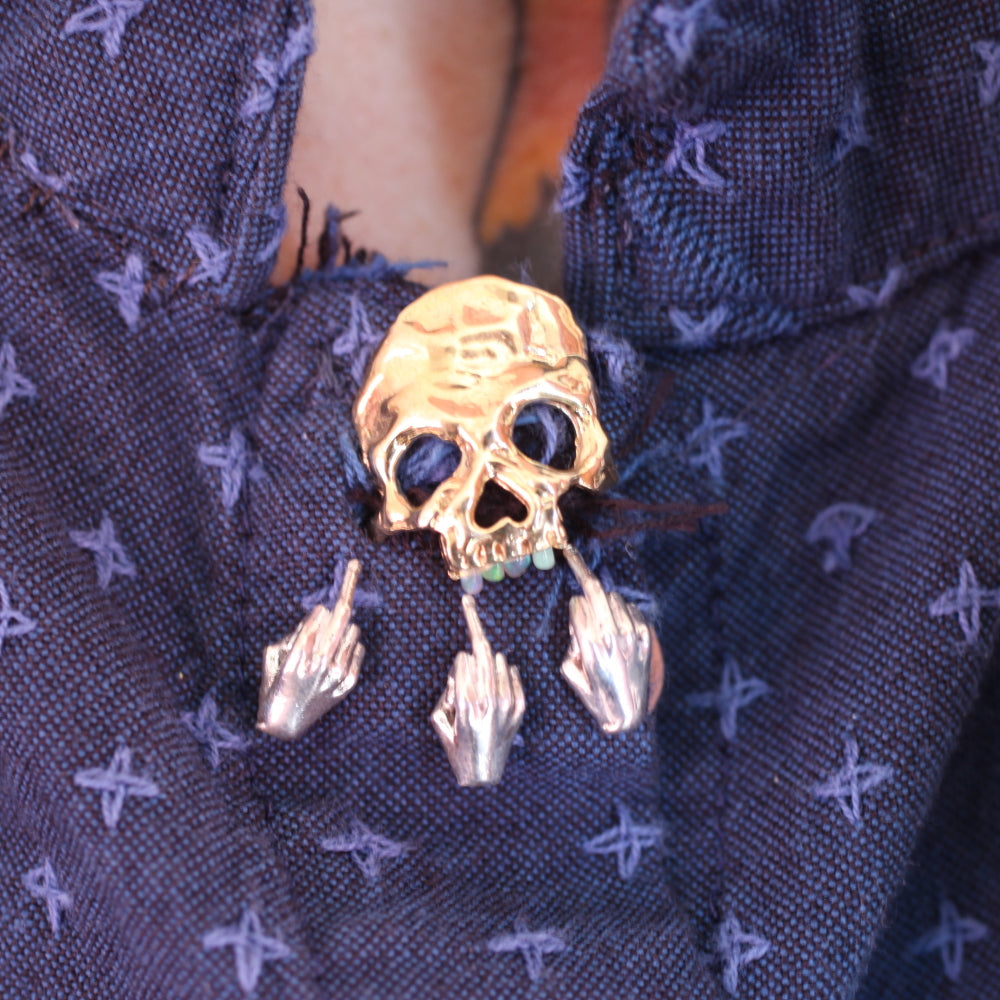 Opal Teeth Pin