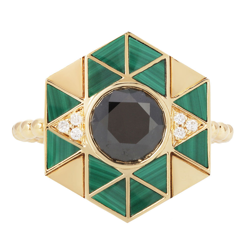 Black Diamond (Evil) Eye Ring