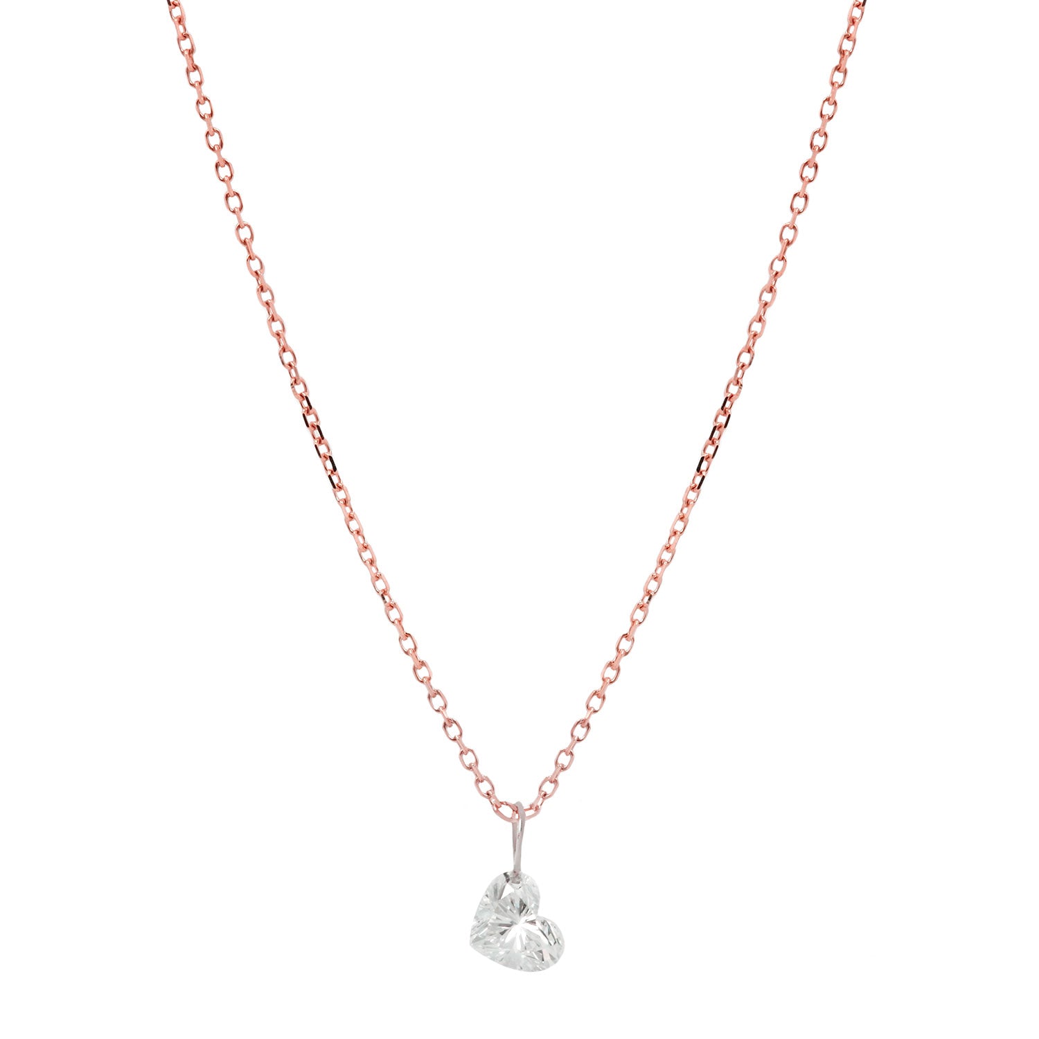 Petit Coeur Necklace - Diamond