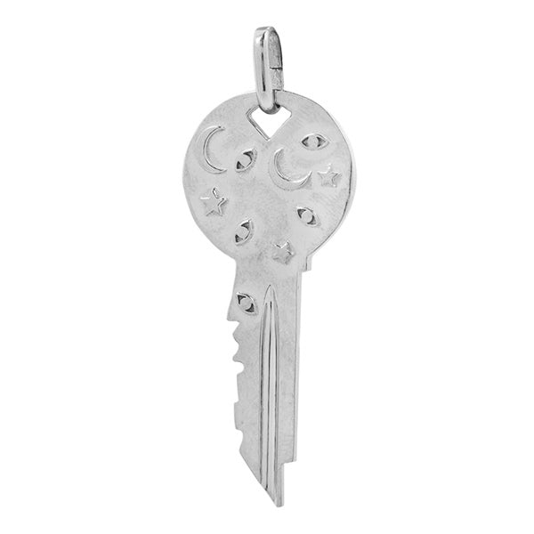 cosmos key pendant by sewet sium in sterling silver